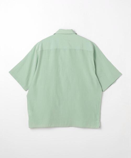 green label relaxing（グリーンレーベルリラクシング）の「アルコットローン ジャストルーズ オープンカラー シャツ -接触冷感-（シャツ/ブラウス・メンズ・オリーブ/ライム/ライトブルー・XL/M/L/S）」の20枚目の写真
