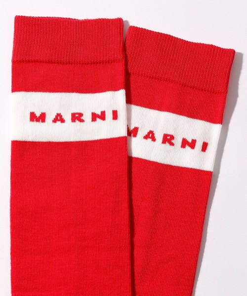 MARNI（マルニ）の「MARNI（マルニ）Kids & Junior ブランドロゴハイソックス靴下（ソックス/靴下・キッズ・ブラック/ピンク系その他・Ⅱ/Ⅰ/Ⅲ）」の6枚目の写真