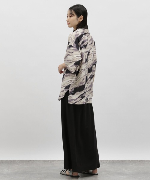 LAKOLE(ラコレ)の「マーブルプリントオーバーシャツ / 963113(シャツ/ブラウス・レディース・オレンジ/ブラック・SMALL/MEDIUM)」の12枚目の写真
