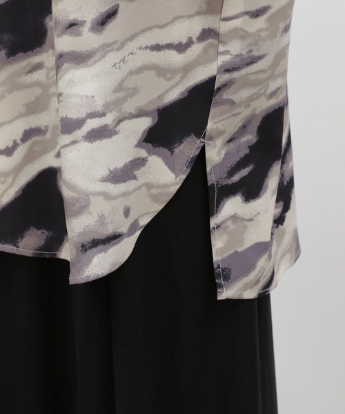 LAKOLE(ラコレ)の「マーブルプリントオーバーシャツ / 963113(シャツ/ブラウス・レディース・オレンジ/ブラック・SMALL/MEDIUM)」の14枚目の写真