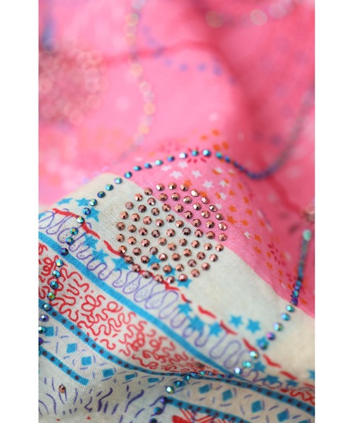 cawaii(カワイイ)の「ビジューがキラキラ輝くエスニック調シアーブラウストップス(シャツ/ブラウス・レディース・ピンク・FREE)」の5枚目の写真