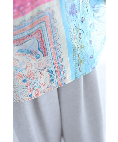 cawaii(カワイイ)の「ビジューがキラキラ輝くエスニック調シアーブラウストップス(シャツ/ブラウス・レディース・ピンク・FREE)」の12枚目の写真