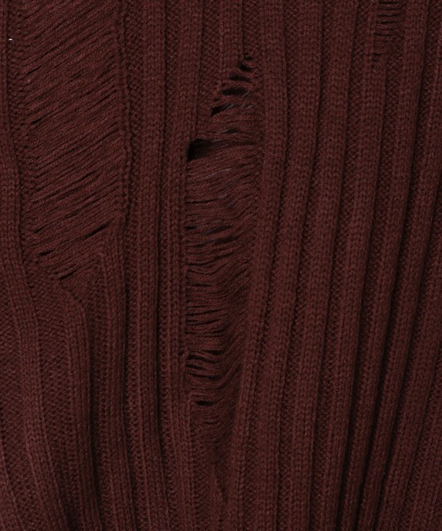 PBLIM（ページボーイリム）の「PBLIM/クラッシュニット（ニット/セーター・レディース・ブラウン/ボルドー/ブラック・FREE）」の21枚目の写真