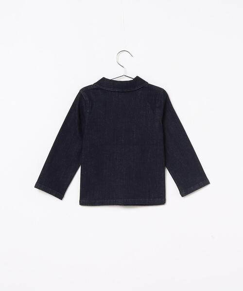 agnes b.(アニエスベー)の「TM32 E VESTE キッズ ジャケット(デニムジャケット・キッズ・ブルー系その他・8YEAR/10YEAR)」の2枚目の写真