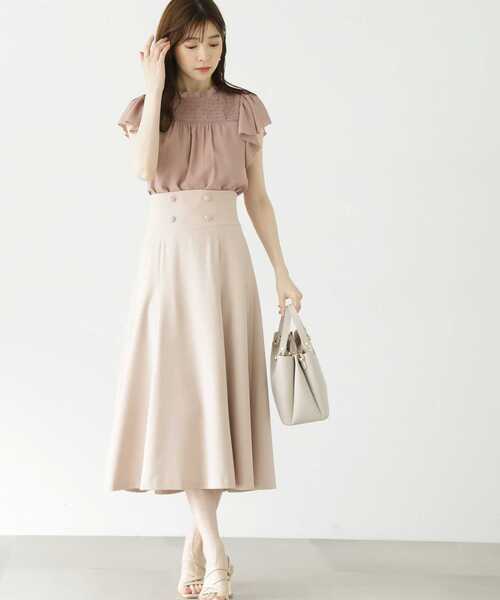 PROPORTION BODY DRESSING(プロポーションボディドレッシング)の「ハイウエストフレアスカート / 1213220702(スカート・レディース・ブラック/ベージュ/ピンク・X-SMALL/SMALL/MEDIUM)」の14枚目の写真