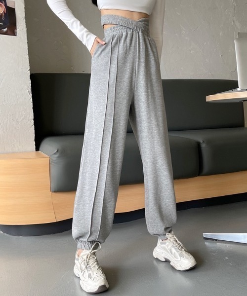 LAC-VERT（ラック・ヴェール）の「ウエストクロスゴム スウェット