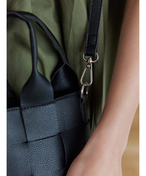 Edit Sheen（エディットシーン）の「メッシュ編みミニバケットショルダーバッグ（ショルダーバッグ・レディース・ブラック/ブルー/シルバー/ホワイト・FREE）」の7枚目の写真