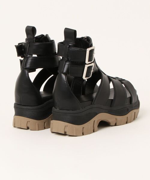 RODEO CROWNS WIDE BOWL（ロデオクラウンズワイドボウル）の「グラディエーターサンダル（サンダル・レディース・ブラック/アイボリー・MEDIUM/LARGE）」の16枚目の写真