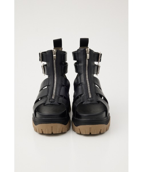 RODEO CROWNS WIDE BOWL（ロデオクラウンズワイドボウル）の「グラディエーターサンダル（サンダル・レディース・ブラック/アイボリー・MEDIUM/LARGE）」の3枚目の写真