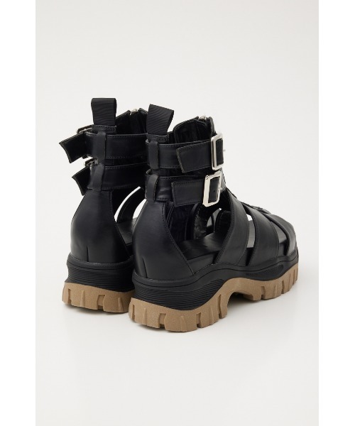 RODEO CROWNS WIDE BOWL（ロデオクラウンズワイドボウル）の「グラディエーターサンダル（サンダル・レディース・ブラック/アイボリー・MEDIUM/LARGE）」の7枚目の写真