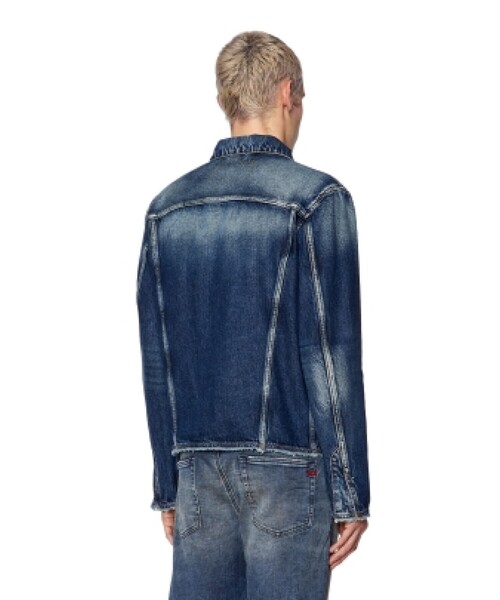 DIESEL デニムジャケット デニムブルー　美品 DIESEL（ディーゼル）の「メンズ デニム ジャケット インディゴ