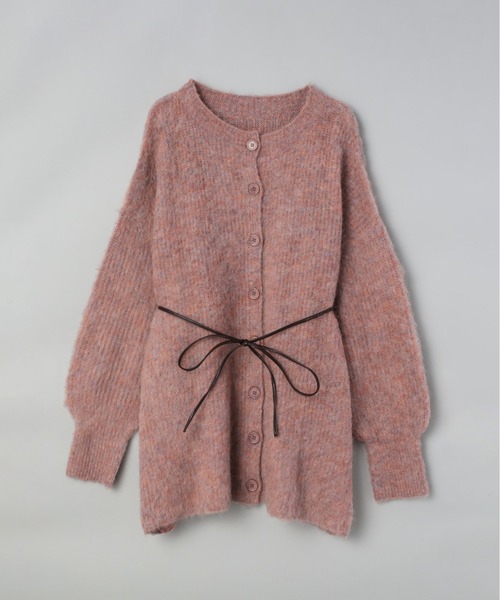 mic by Olu.（ミックバイオルドット）の「ウエストリボンニットカーディガン（カーディガン/ボレロ・レディース・ブルー/マスタード/ピンク系その他/カーキ・FREE）」の22枚目の写真