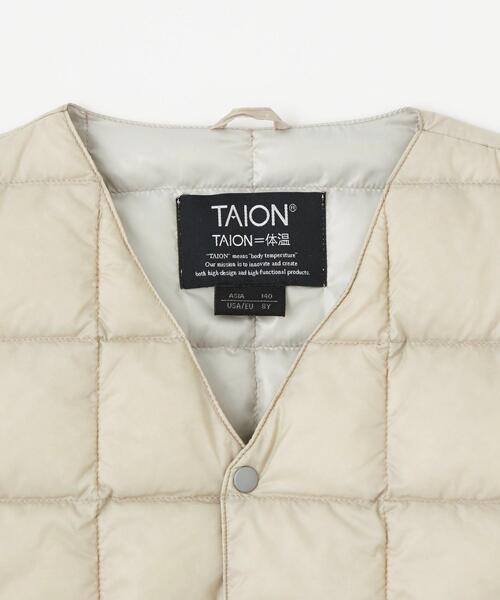 TAION(タイオン)の「<TAION>Vネック ボタン ベスト 150cm-160cm(ダウンベスト・キッズ・ダークグレー/ライトグレー/イエロー/ブラック・150cm/160cm)」の11枚目の写真
