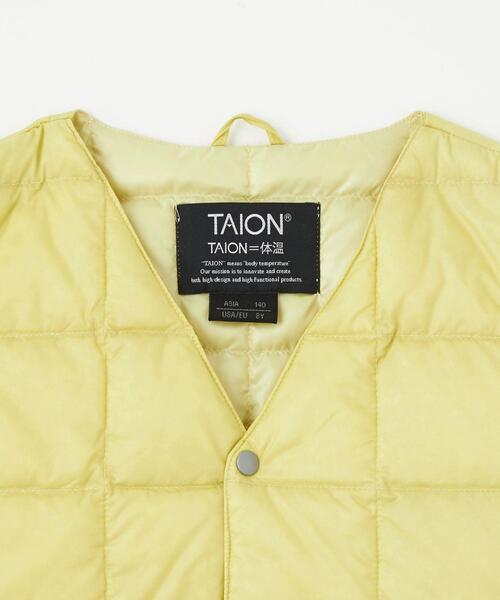TAION(タイオン)の「<TAION>Vネック ボタン ベスト 150cm-160cm(ダウンベスト・キッズ・ダークグレー/ライトグレー/イエロー/ブラック・150cm/160cm)」の17枚目の写真