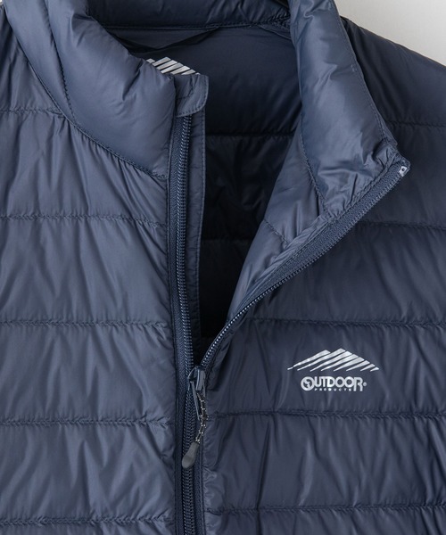 OUTDOOR PRODUCTS（アウトドアプロダクツ）の「【OUTDOOR PRODUCTS/アウトドアプロダクツ】スタンド軽量ダウンジャケット　パッカブル仕様　洗濯可能　撥水　抗菌　防臭　静電防止　防風　透湿機能（ダウンジャケット/コート・メンズ・ブルー系その他/チャコールグレー/カーキ/ブラック・X-LARGE/LARGE/MEDIUM）」の12枚目の写真