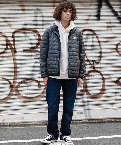 OUTDOOR PRODUCTS（アウトドアプロダクツ）の「【OUTDOOR PRODUCTS/アウトドアプロダクツ】スタンド軽量ダウンジャケット　パッカブル仕様　洗濯可能　撥水　抗菌　防臭　静電防止　防風　透湿機能（ダウンジャケット/コート・メンズ・ブルー系その他/チャコールグレー/カーキ/ブラック・X-LARGE/LARGE/MEDIUM）」の17枚目の写真