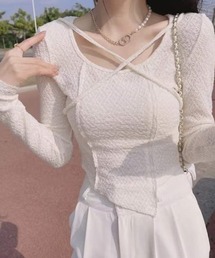 フロントクロスデザイン メロートップス