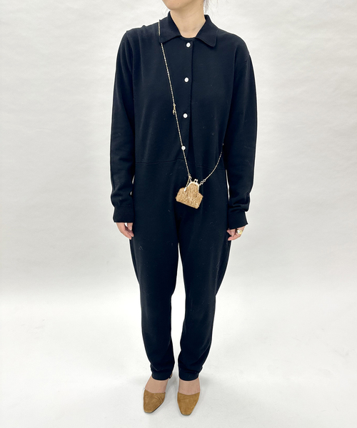 akinyan　激レア❣️ sheller ドットシャツオールインワン シェリエ sheller 完売品 ドットシャツオールインワンの通販 by