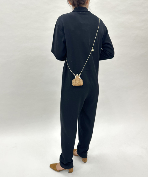 セール】ポロシャツ ニットオールインワン（つなぎ/オールインワン