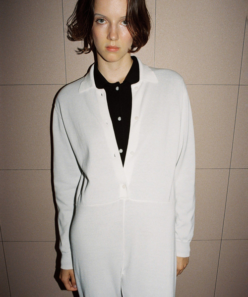 セール】ポロシャツ ニットオールインワン（つなぎ/オールインワン