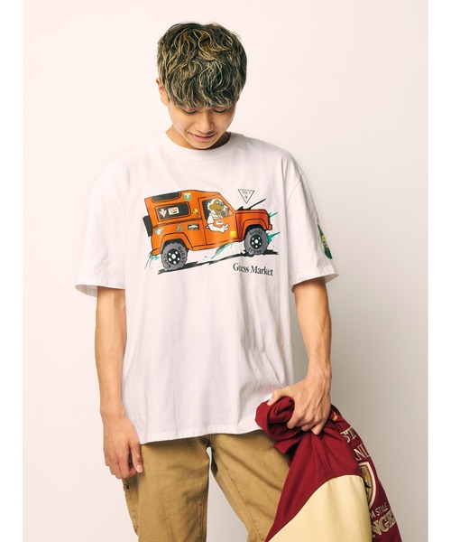 Guess（ゲス）の「GUESS Originals x MARKET Rover Tee（Tシャツ/カットソー・メンズ・ブラック/ホワイト・SMALL/MEDIUM/LARGE/X-LARGE）」の18枚目の写真