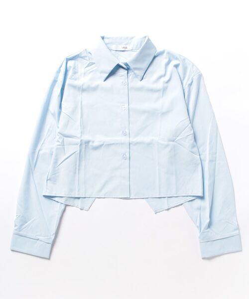 urge:(アージコロン )の「【URGE:】クロップド丈 バッククロススリット シャツ(シャツ/ブラウス・レディース・ブルー/グリーン/ホワイト・SMALL/MEDIUM/LARGE/X-LARGE)」の15枚目の写真