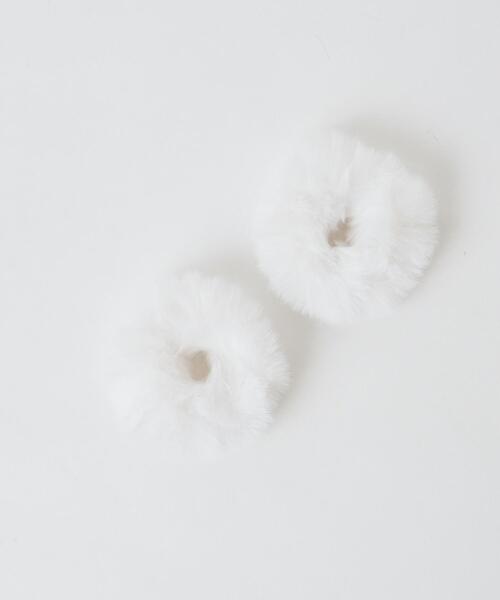 WEGO（ウィゴー）の「WEGO/【2点セット】ファーヘアゴム（ヘアゴム・レディース・ピンク/ブラック/ホワイト/グレー・FREE）」の5枚目の写真