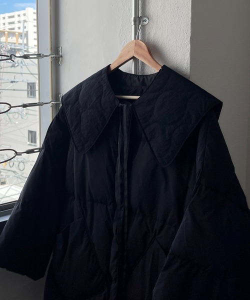 wee9s(ウィークス)の「quilting big collar / キルティングビッグカラー,付け襟(付け襟・レディース・ブラック/アイボリー/カーキ・FREE)」の12枚目の写真