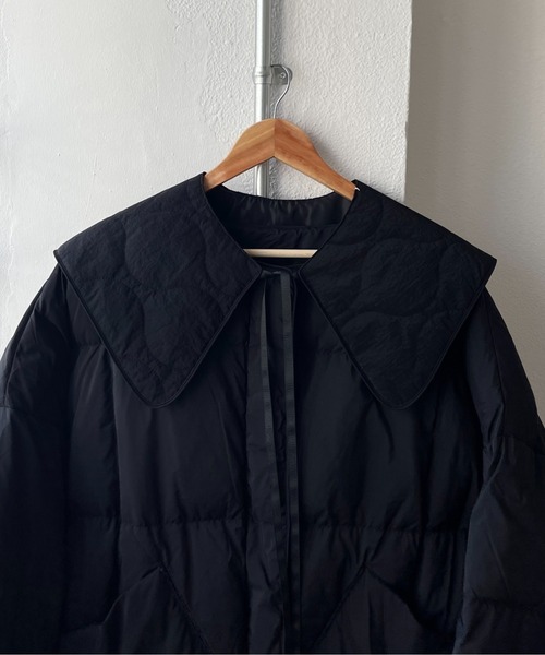wee9s(ウィークス)の「quilting big collar / キルティングビッグカラー,付け襟(付け襟・レディース・ブラック/アイボリー/カーキ・FREE)」の13枚目の写真