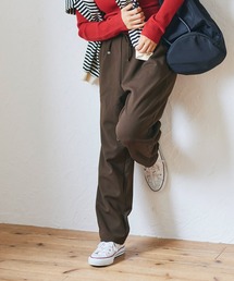 裏起毛カットカルゼテーパードパンツ