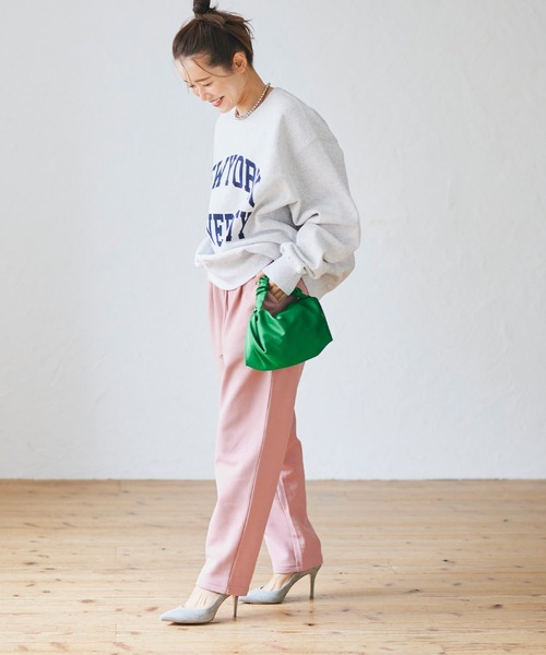 coca(coca)(コカ)の「裏起毛カットカルゼテーパードパンツ(その他パンツ・レディース・ブラック/ダークブラウン/ピンク/アイボリー・M/L)」の9枚目の写真