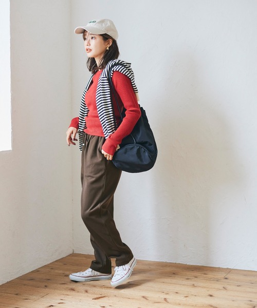 coca(coca)(コカ)の「裏起毛カットカルゼテーパードパンツ(その他パンツ・レディース・ブラック/ダークブラウン/ピンク/アイボリー・M/L)」の14枚目の写真