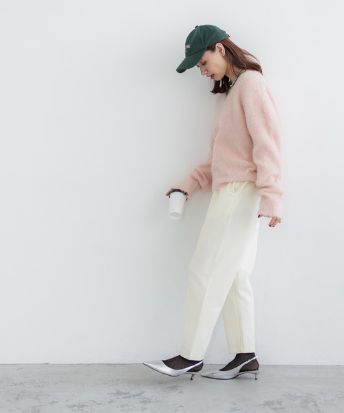 coca(coca)(コカ)の「裏起毛カットカルゼテーパードパンツ(その他パンツ・レディース・ブラック/ダークブラウン/ピンク/アイボリー・M/L)」の17枚目の写真
