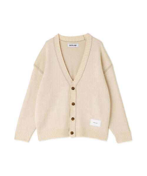 WHITELAND（ホワイトランド）の「【WEB&DEPOT限定】WHITELAND/ホワイトランド/LINE CARDIGAN（カーディガン/ボレロ・メンズ・ブラック/ラベンダー/アイボリー・F）」の16枚目の写真