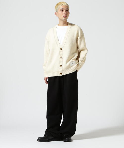 WHITELAND（ホワイトランド）の「【WEB&DEPOT限定】WHITELAND/ホワイトランド/LINE CARDIGAN（カーディガン/ボレロ・メンズ・ブラック/ラベンダー/アイボリー・F）」の17枚目の写真