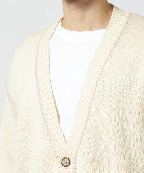 WHITELAND（ホワイトランド）の「【WEB&DEPOT限定】WHITELAND/ホワイトランド/LINE CARDIGAN（カーディガン/ボレロ・メンズ・ブラック/ラベンダー/アイボリー・F）」の20枚目の写真