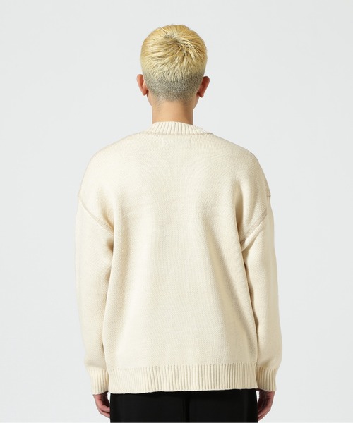 WHITELAND（ホワイトランド）の「【WEB&DEPOT限定】WHITELAND/ホワイトランド/LINE CARDIGAN（カーディガン/ボレロ・メンズ・ブラック/ラベンダー/アイボリー・F）」の6枚目の写真
