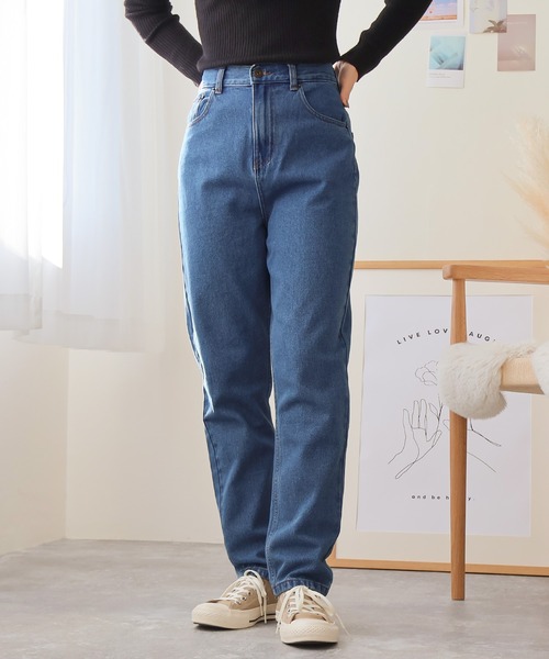 Social GIRL(ソーシャルガール)の「デニムテーパードパンツ(デニムパンツ・レディース・ブラック/ブルー/アイボリー・M/L)」の16枚目の写真