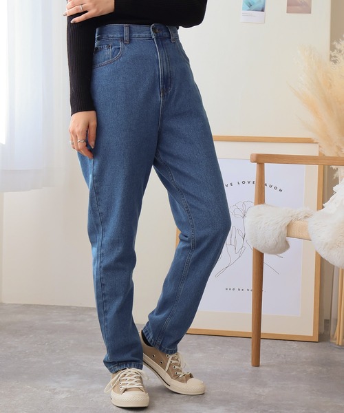 Social GIRL(ソーシャルガール)の「デニムテーパードパンツ(デニムパンツ・レディース・ブラック/ブルー/アイボリー・M/L)」の20枚目の写真