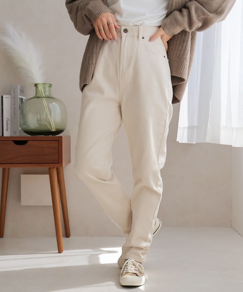 Social GIRL(ソーシャルガール)の「デニムテーパードパンツ(デニムパンツ・レディース・ブラック/ブルー/アイボリー・M/L)」の14枚目の写真