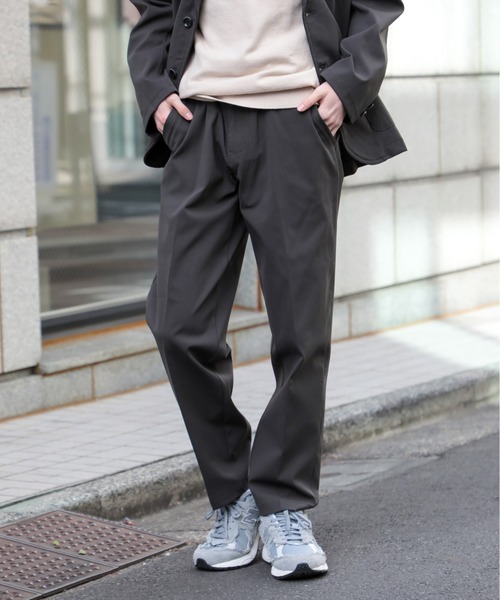 SETUP7(セットアップセブン)の「【SETUP7】63359 エアリーダンボールスラックス TNS(スラックス・メンズ・ネイビー/ダークグレー/ブラック/ブラウン・LL/L/M)」の1枚目の写真