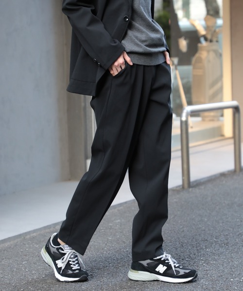 SETUP7(セットアップセブン)の「【SETUP7】63359 エアリーダンボールスラックス TNS(スラックス・メンズ・ネイビー/ダークグレー/ブラック/ブラウン・LL/L/M)」の3枚目の写真