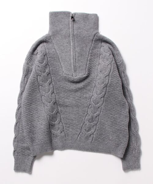 セール】ショート丈 ハーフジップニット（ニット/セーター）｜Ritzy