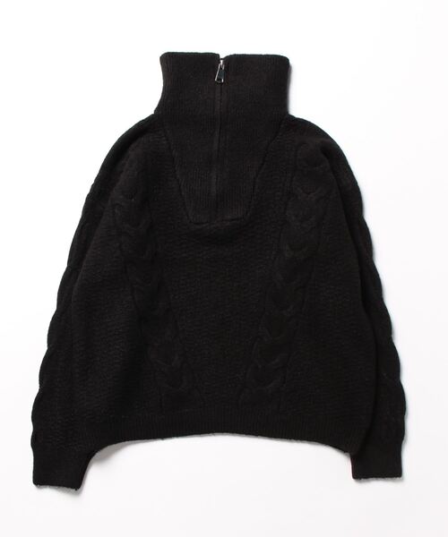 セール】ショート丈 ハーフジップニット（ニット/セーター）｜Ritzy