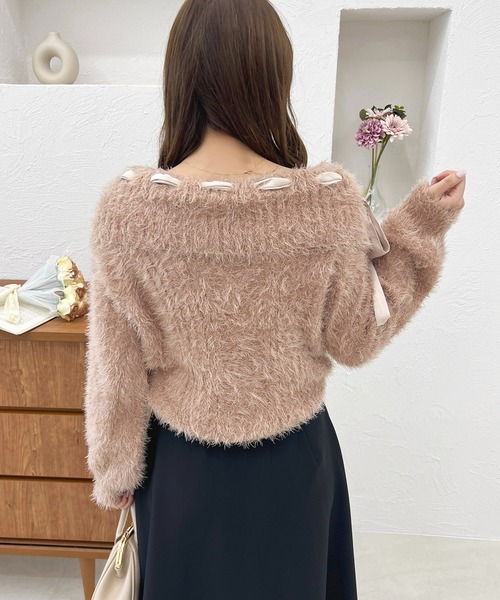 オフショルリボンドッキングニット【ZOZOTOWN限定アイテム】（ニット