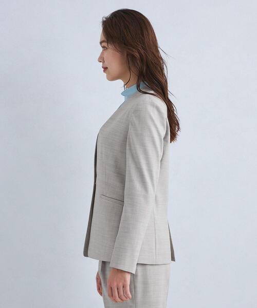 green label relaxing カチリラ ノーラペル ジャケット カチリラ ノーラペル ジャケット -ウォッシャブル・ストレッチ-（ノー