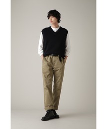 【美品】マーガレットハウエル　TWISTED COTTON WOOLニットベスト 美品】マーガレットハウエル TWISTED COTTON WOOLニットベスト