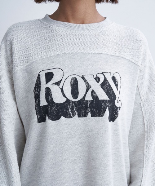 ROXY（ロキシー）の「HUGGABLE/ロキシーヘリンボーン裏毛リラクシングシルエットロングスウェットワンピース（ワンピース・レディース・ブラック系その他/グレー/ブラック・SMALL/LARGE/MEDIUM）」の10枚目の写真