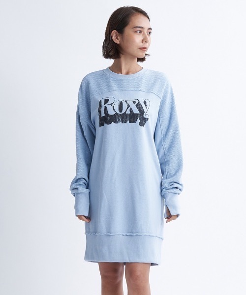ROXY（ロキシー）の「HUGGABLE/ロキシーヘリンボーン裏毛リラクシングシルエットロングスウェットワンピース（ワンピース・レディース・ブラック系その他/グレー/ブラック・SMALL/LARGE/MEDIUM）」の20枚目の写真