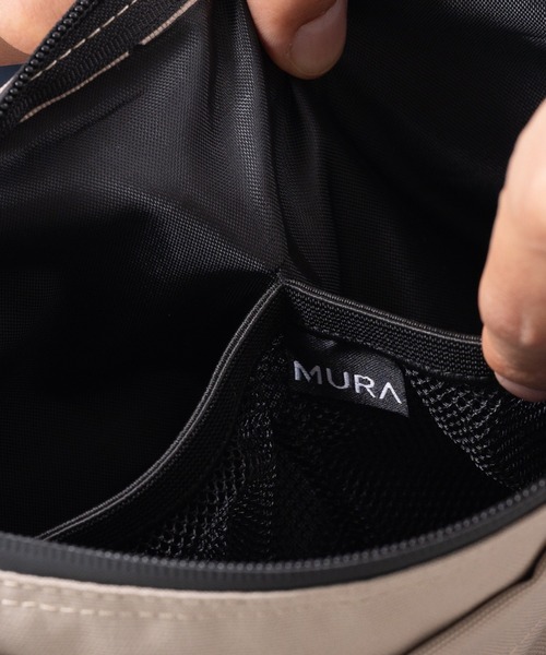 MURA(ムラ)の「R-PET(リサイクルポリエステル) 撥水 抗菌 サステナブル サコッシュ(ショルダーバッグ・メンズ・ブラック/グレー/サンドグレー・FREE)」の20枚目の写真